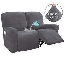 Load image into Gallery viewer, Suede Recliner Sofa Cover All-inclusive Massage Deck Lazy Boy Chair Covers Lounge Single Seat Couch Slipcover Armchair Cover