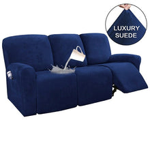 Load image into Gallery viewer, Suede Recliner Sofa Cover All-inclusive Massage Deck Lazy Boy Chair Covers Lounge Single Seat Couch Slipcover Armchair Cover