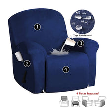 Load image into Gallery viewer, Suede Recliner Sofa Cover All-inclusive Massage Deck Lazy Boy Chair Covers Lounge Single Seat Couch Slipcover Armchair Cover