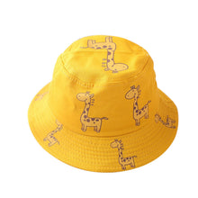Load image into Gallery viewer, Summer 1-4Y Baby Sun Hat Baby Sun Hats Anti-UV Giraffe Pattern Summer Boys Girls Kids Children Sun Fisherman Hats