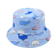 Load image into Gallery viewer, Summer Baby Hats Children Bucket Hats Baby Boys Girls Summer Sun Protection Sunscreen Cap Hat Fisherman's Hat Beach Cap Gorra