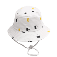 Load image into Gallery viewer, Summer Baby Sun Hat Children Outdoor Anti UV Protection Beach Caps Fishing Bucket Hats Kids Boy Girl Cartoon Fisherman Hat