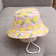 Load image into Gallery viewer, Summer Baby Sun Hat Children Outdoor Anti UV Protection Beach Caps Fishing Bucket Hats Kids Boy Girl Cartoon Fisherman Hat