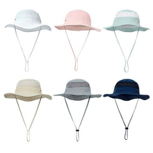 Load image into Gallery viewer, Summer Baby Sun Hat Toddler Child Kids Outdoor Cap Fashion UV Protection Children Unisex Hats Bucket Cap For Beach Fishing