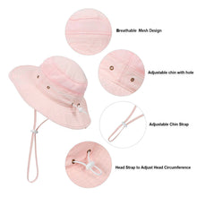 Load image into Gallery viewer, Summer Baby Sun Hat Toddler Child Kids Outdoor Cap Fashion UV Protection Children Unisex Hats Bucket Cap For Beach Fishing