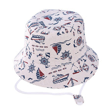 Load image into Gallery viewer, Summer Kids Boy Cartoon Printing Cotton Fisherman Hat Baby Sun Caps For Girl Children Bonnet
