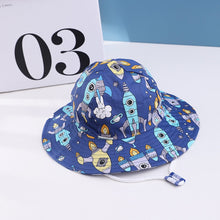 Load image into Gallery viewer, Summer Kids Boy Cartoon Printing Cotton Fisherman Hat Baby Sun Caps For Girl Children Bonnet