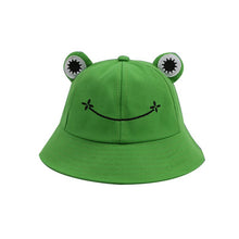 Load image into Gallery viewer, Summer Sunscreen Fisherman Cap Beach Caps Outdoor Fishing Hunting Sunhat Headwear Foldable Cotton Cute Frog Bucket Hat