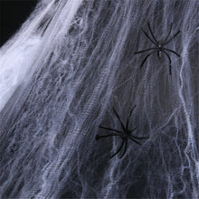 Load image into Gallery viewer, Super Stretchy Cobweb Artificial Spider Web Halloween Decoration Scary Party Scene Props Indoor Outdoor Home Decor Accessories