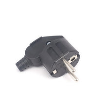 Load image into Gallery viewer, Supply Black PVC 16A 250V EU Germany French Korea Russia assembly plug EU power cable male female detachable wiring plug Type-F