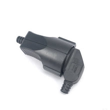 Load image into Gallery viewer, Supply Black PVC 16A 250V EU Germany French Korea Russia assembly plug EU power cable male female detachable wiring plug Type-F