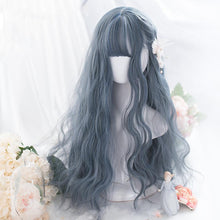 Load image into Gallery viewer, Synthetic Lolita Green Black Purple Synthetic Wig Cosplay Wig Heat Resistant Hair Anime Party