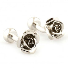 Load image into Gallery viewer, French Cufflinks Cuff Cufflink Men's Wedding Cufflinks Rose Red