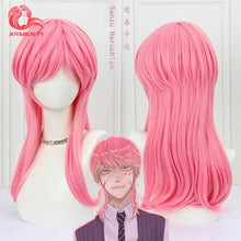 Load image into Gallery viewer, THE IDOLM CINDERELLA GIRLS Yumemi Riamu Cosplay Wig Women Short Straight Synthetic Anime Game Cos Wig Pink Gradient Green