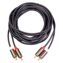 Load image into Gallery viewer, TV Amplifier Speaker Cable 1m 2m 3m Male to Male Cord 2 RCA to 2 RCA Small Household Music Decoration