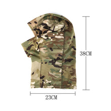 Load image into Gallery viewer, Tactical Camouflage Balaclava Full Face Scarf Ski Cycling Full Face Mask Cover Neck Head Warmer Sports Airsoft Cap Helmet Liner