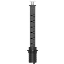 Load image into Gallery viewer, Table POP Sockets Pull Up 3/4/5/6 Way Electrical Plug Universal Power Outlets USB Charging Port Kitchen Home 1.8m Extension Cord