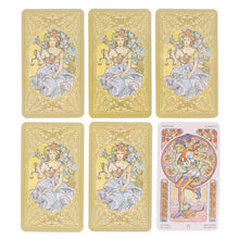 Load image into Gallery viewer, Tarot Art Nouveau Tarot Card Prophecy Fate Divination Deck Family Party Board Game Card Beginners Cards Fortune Telling Game