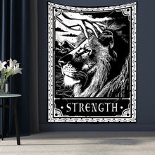 Load image into Gallery viewer, Tarot Card Tapestry Wall Hanging Astrology Divination Bedspread Beach Mat