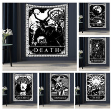 Load image into Gallery viewer, Tarot Card Tapestry Wall Hanging Astrology Divination Bedspread Beach Mat
