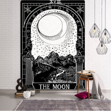 Load image into Gallery viewer, Tarot Card Tapestry Wall Hanging Astrology Divination Bedspread Beach Mat