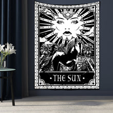 Load image into Gallery viewer, Tarot Card Tapestry Wall Hanging Astrology Divination Bedspread Beach Mat