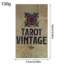 Load image into Gallery viewer, Tarot Vintage Fate Divination Tarot Deck Family Party Board Game Playing Cards English Oracle Guidance Cards For Beginners