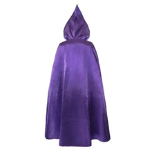 Load image into Gallery viewer, Teen Titans Super Hero Raven Cosplay Costume Women Black Bodysuit Purple Hooded Cloak Jumpsuits Halloween Party Costume