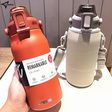 Load image into Gallery viewer, Termos Themo Water Bottle Tumbler Cup Thermal Drinks Stainless Steel Cold and Hot Large Capacity With Straw Children's Thermos