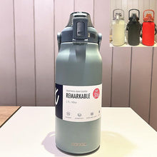 Load image into Gallery viewer, Termos Themo Water Bottle Tumbler Cup Thermal Drinks Stainless Steel Cold and Hot Large Capacity With Straw Children's Thermos