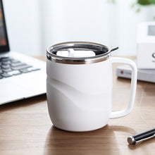 Load image into Gallery viewer, Thermal Beer Cups Stainless Steel Simple Office Tea Coffee Water Bottle Vacuum with Lid Practical Portable Termico Mug
