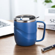 Load image into Gallery viewer, Thermal Beer Cups Stainless Steel Simple Office Tea Coffee Water Bottle Vacuum with Lid Practical Portable Termico Mug