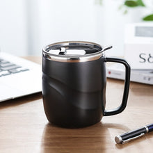 Load image into Gallery viewer, Thermal Beer Cups Stainless Steel Simple Office Tea Coffee Water Bottle Vacuum with Lid Practical Portable Termico Mug