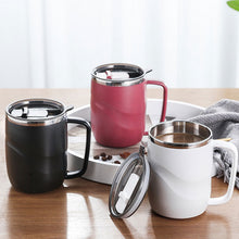 Load image into Gallery viewer, Thermal Beer Cups Stainless Steel Simple Office Tea Coffee Water Bottle Vacuum with Lid Practical Portable Termico Mug