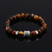 Load image into Gallery viewer, Tiger Eye Lava Stone Bead Buddha Bracelet Jewelry Yoga Prayer Bracelets Men Women Mujer Pulseras Fashion Jewelry