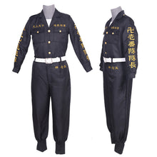 Load image into Gallery viewer, Tokyo Revengers Mikey Sano Manjiro Cosplay Costume Tokyo Manji Gang Uniform Black Cloak Halloween Party Suit NEW