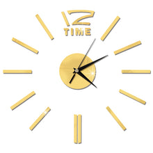Load image into Gallery viewer, Top Fashion Clock Watch s Horloge Acrylic Mirror Sticker reloj de pared Home Decor LivingRoom Quartz Needle