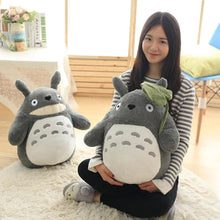 Load image into Gallery viewer, Totoro Plush Toy Cute Plush Cat Japanese Anime Figure Doll Plush Totoro With Lotus Leaf Kids Toys Birthday Christmas Gift