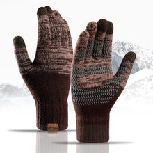Load image into Gallery viewer, Touch Screen Gloves for Winter Wool Knitted Men's Gloves Female Warm Mitten Outdoor Driving Cold-proof Glove Guantes Mitt
