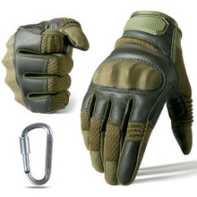 Load image into Gallery viewer, Touch Screen PU Leather Tactical Gloves Army Military Combat Airsoft Hiking Cycling Climbing Shooting Full Finger Mittens Men