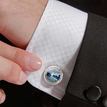 Load image into Gallery viewer, Tree of Life Cufflinks for Men Best Man Cufflinks Set Cufflinks Wedding Life Tree Suit Shirt Cuff Links Men Accessories