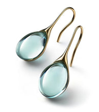 Load image into Gallery viewer, Trendy Women Earrings 4 Colors Delicate Gold Color Inlay Natural Stone Hook Dangle Earrings for Women Wedding Engagement Jewelry