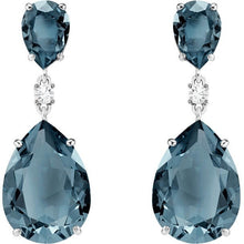 Load image into Gallery viewer, Trendy Women Earrings 4 Colors Delicate Gold Color Inlay Natural Stone Hook Dangle Earrings for Women Wedding Engagement Jewelry