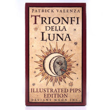 Load image into Gallery viewer, Trionfi della Luna Tarot 78-Card Deck with PDF Guidebook Fortune Telling Card Game Travel version