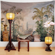 Load image into Gallery viewer, Tropical Banana Leaf Tapestry Wall Hanging Retro Forest Boho Aesthetic Room Hippie Decor Background Fabric