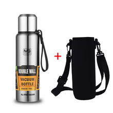 Load image into Gallery viewer, Large Capacity Stainless Steel Thermos Portable Vacuum Flask Insulated Tumbler with Rope Thermo Bottle 500/700/1000/1500ml