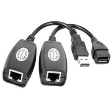 Load image into Gallery viewer, USB 2.0 Male To Female Cat6 Cat5 Cat5e 6 Rj45 LAN Ethernet Network Extender Extension Repeater Adapter Converter Cable