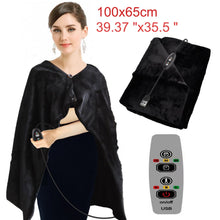 Load image into Gallery viewer, USB Car Home Electric Warming Heating Blanket Pad Shoulder Neck Mobile Heating Shawl USB Soft 5V 4W Winter Warm Health Car