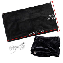 Load image into Gallery viewer, USB Warm Electric Heating Shawl Soft Warm Fleece Heating Pad for Home Office Winter Warm Neck Shoulder Electric Blankets