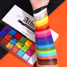 Load image into Gallery viewer, 20 Colors Face Body Painting Oil Safe Kids Flash Tattoo Painting Art Halloween Party Makeup Fancy Dress Beauty Palette